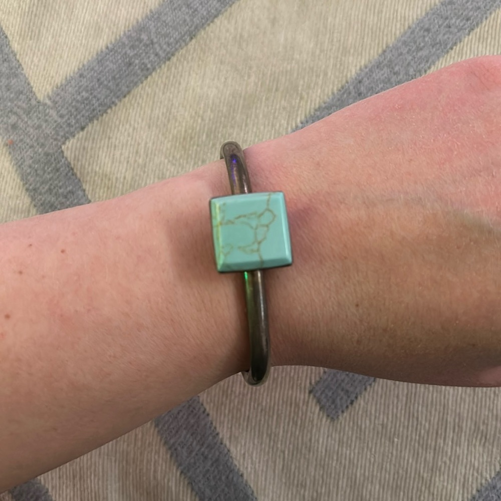 Turquoise & 925 Silver Bracelet Southwestern